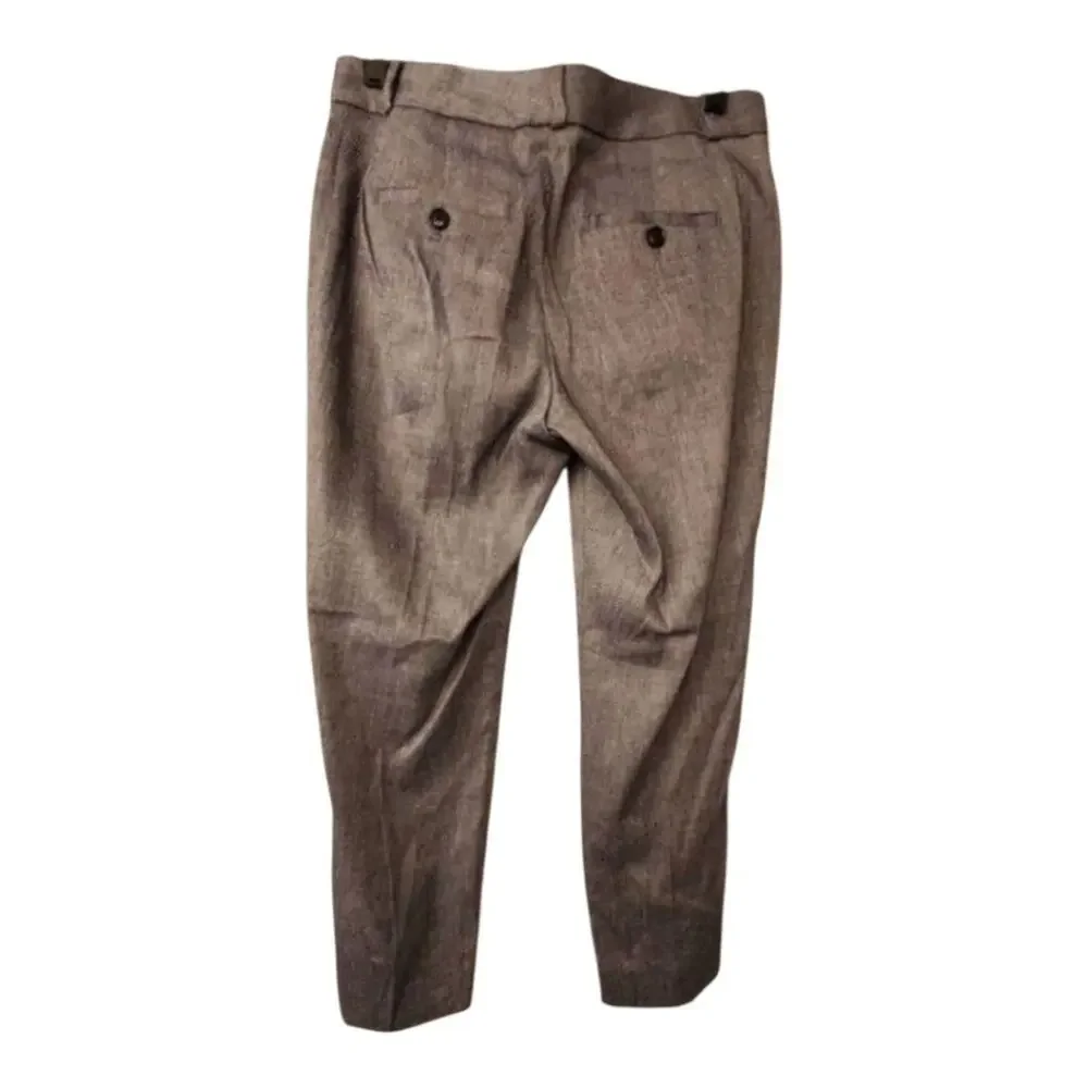 Banana Republic Avery pin striped linen straight leg pants size 2S new!!!